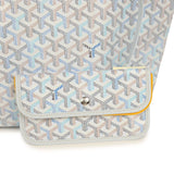 Goyard Goyardine Polar Blue Saint Louis PM Tote Palladium Hardware - Thumbnail View 7
