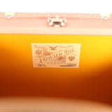 Goyard Goyardine Canvas Saigon Mini Marquetry Trunk Bag Powder Pink Chevroches Calfskin Palladium Hardware - Thumbnail View 10