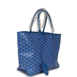 Goyard Goyardine Sky Blue Saint Louis PM Tote Bag Palladium Hardware - Thumbnail View 2