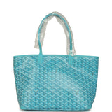 Goyard Goyardine Canvas Turquoise Artois PM Tote Palladium Hardware - Thumbnail View 1