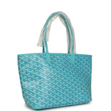 Goyard Goyardine Canvas Turquoise Artois PM Tote Palladium Hardware - Thumbnail View 2