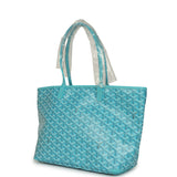 Goyard Goyardine Canvas Turquoise Artois PM Tote Palladium Hardware - Thumbnail View 5