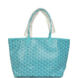 Goyard Goyardine Canvas Turquoise Artois PM Tote Palladium Hardware - Thumbnail View 4