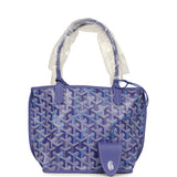 Goyard Goyardine Anjou Blueberry Purple Mini Bag Palladium Hardware - Thumbnail View 1
