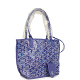 Goyard Goyardine Anjou Blueberry Purple Mini Bag Palladium Hardware - Thumbnail View 2