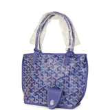 Goyard Goyardine Anjou Blueberry Purple Mini Bag Palladium Hardware - Thumbnail View 5