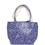 Goyard Goyardine Anjou Blueberry Purple Mini Bag Palladium Hardware - Thumbnail View 4