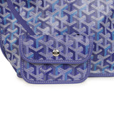 Goyard Goyardine Anjou Blueberry Purple Mini Bag Palladium Hardware - Thumbnail View 7