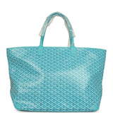 Goyard Goyardine Canvas Turquoise Artois GM Tote Palladium Hardware - Thumbnail View 1