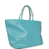 Goyard Goyardine Canvas Turquoise Artois GM Tote Palladium Hardware - Thumbnail View 2