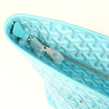 Goyard Goyardine Canvas Turquoise Artois GM Tote Palladium Hardware - Thumbnail View 7