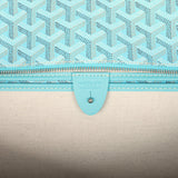 Goyard Goyardine Canvas Turquoise Artois GM Tote Palladium Hardware - Thumbnail View 8