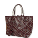 Goyard Goyardine Canvas Burgundy Saint Louis PM Tote Palladium Hardware - Thumbnail View 5