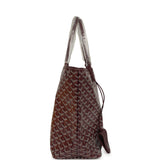 Goyard Goyardine Canvas Burgundy Saint Louis PM Tote Palladium Hardware - Thumbnail View 3