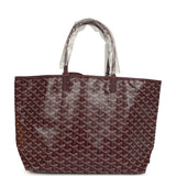 Goyard Goyardine Canvas Burgundy Saint Louis PM Tote Palladium Hardware - Thumbnail View 4