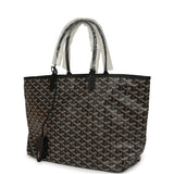 Goyard Goyardine Black Saint Louis PM Tote Bag Palladium Hardware - Thumbnail View 5