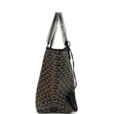 Goyard Goyardine Black Saint Louis PM Tote Bag Palladium Hardware - Thumbnail View 3