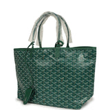 Goyard Goyardine Green Saint Louis PM Tote Bag Palladium Hardware - Thumbnail View 5