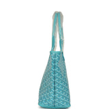 Goyard Goyardine Canvas Turquoise Artois PM Tote Palladium Hardware - Thumbnail View 3
