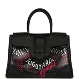 Goyard Saigon Tote "Charismatic Chevron" Jet Black Multicolored Goyardine Canvas Palladium Hardware - Thumbnail View 1