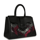 Goyard Saigon Tote "Charismatic Chevron" Jet Black Multicolored Goyardine Canvas Palladium Hardware - Thumbnail View 2
