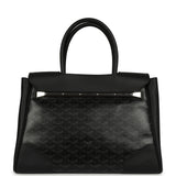 Goyard Saigon Tote "Charismatic Chevron" Jet Black Multicolored Goyardine Canvas Palladium Hardware - Thumbnail View 4