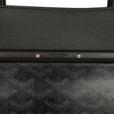 Goyard Saigon Tote "Charismatic Chevron" Jet Black Multicolored Goyardine Canvas Palladium Hardware - Thumbnail View 7