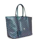 Goyard Goyardine Pearly Blue Saint Louis PM Tote Bag Palladium Hardware - Thumbnail View 2