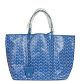 Goyard Goyardine Sky Blue Saint Louis GM Tote Bag Palladium Hardware - Thumbnail View 1