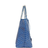 Goyard Goyardine Sky Blue Saint Louis GM Tote Bag Palladium Hardware - Thumbnail View 3