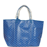 Goyard Goyardine Sky Blue Saint Louis GM Tote Bag Palladium Hardware - Thumbnail View 4