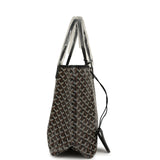 Goyard Goyardine Black Saint Louis PM Tote Bag Palladium Hardware - Thumbnail View 3