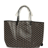 Goyard Goyardine Black Saint Louis PM Tote Bag Palladium Hardware - Thumbnail View 4