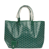 Goyard Goyardine Green Saint Louis PM Tote Bag Palladium Hardware - Thumbnail View 1