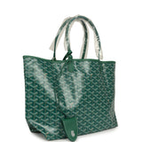 Goyard Goyardine Green Saint Louis PM Tote Bag Palladium Hardware - Thumbnail View 2