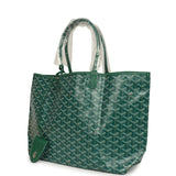 Goyard Goyardine Green Saint Louis PM Tote Bag Palladium Hardware - Thumbnail View 5