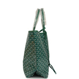 Goyard Goyardine Green Saint Louis PM Tote Bag Palladium Hardware - Thumbnail View 3