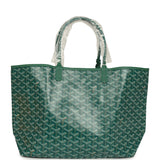 Goyard Goyardine Green Saint Louis PM Tote Bag Palladium Hardware - Thumbnail View 4