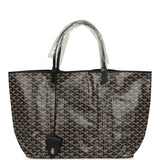 Goyard Goyardine Black Saint Louis GM Tote Bag Palladium Hardware - Thumbnail View 1