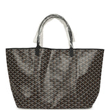 Goyard Goyardine Black Saint Louis GM Tote Bag Palladium Hardware - Thumbnail View 4