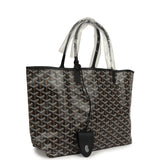 Goyard Goyardine Black Saint Louis PM Tote Bag Palladium Hardware - Thumbnail View 2