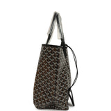 Goyard Goyardine Black Saint Louis PM Tote Bag Palladium Hardware - Thumbnail View 3