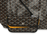 Goyard Goyardine Black Saint Louis PM Tote Bag Palladium Hardware - Thumbnail View 7