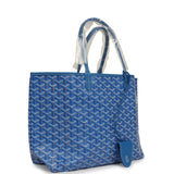 Goyard Goyardine Sky Blue Saint Louis PM Tote Bag Palladium Hardware - Thumbnail View 2