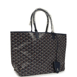 Goyard Goyardine Navy Saint Louis PM Tote Bag Palladium Hardware - Thumbnail View 2