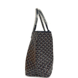 Goyard Goyardine Navy Saint Louis PM Tote Bag Palladium Hardware - Thumbnail View 3