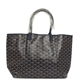Goyard Goyardine Navy Saint Louis PM Tote Bag Palladium Hardware - Thumbnail View 4