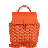 Goyard Goyardine Canvas Orange Mini Alpin Backpack Palladium Hardware - Thumbnail View 1