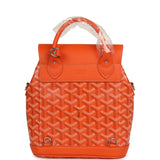 Goyard Goyardine Canvas Orange Mini Alpin Backpack Palladium Hardware - Thumbnail View 4
