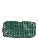 Goyard Goyardine Hand-Painted Dog Green Saint Louis PM Tote Bag Palladium Hardware - Thumbnail View 8